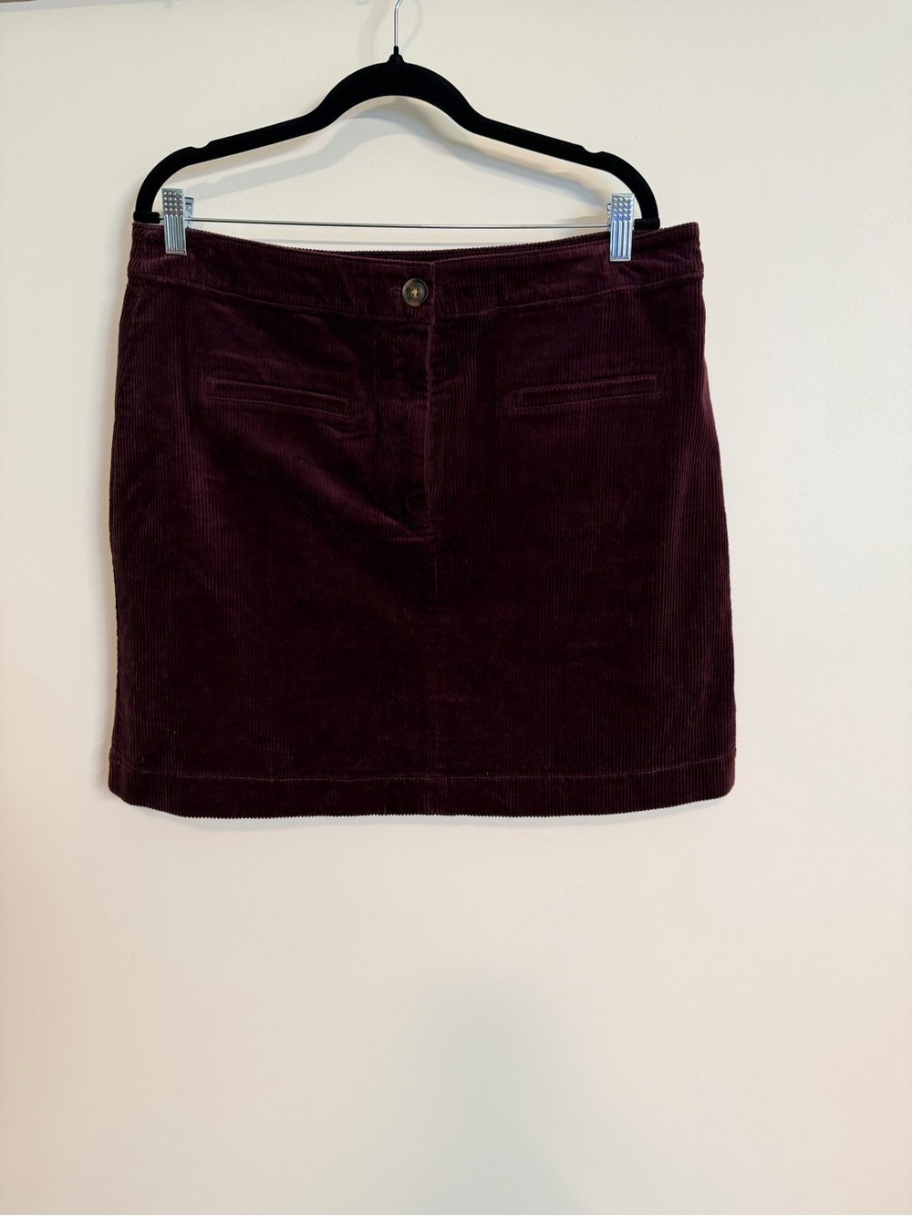 LOFT Corduroy Pencil Skirt in Burgundy
